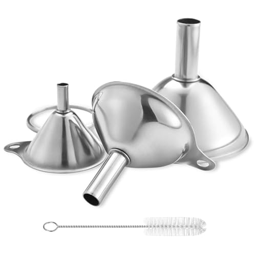 Metal Stainless Steel Funnel, Large Medium Small Funnel