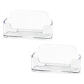 Modern HSYMQ Acrylic Business Card Holder for Desk, Clear Plastic Collection