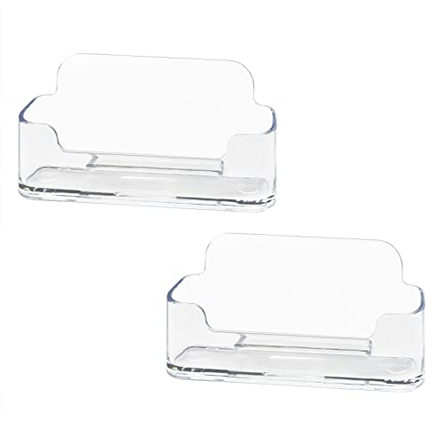 Modern HSYMQ Acrylic Business Card Holder for Desk, Clear Plastic Collection