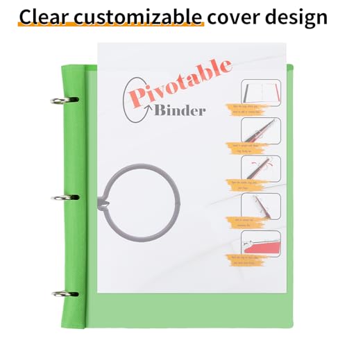 Modern 360° Pivotable Project Organizer Binder, 2 Pack Upgraded 3 Ring Set
