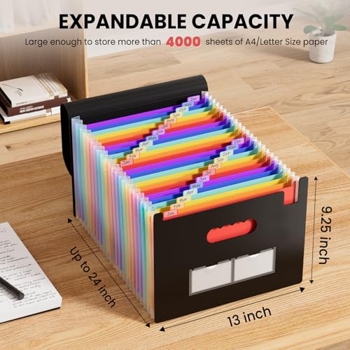 Minimalist Sooez 24 Pockets Expanding File Folder with